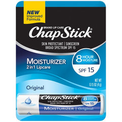 Chapstick Moisturizer 2-in-1 Lipcare w/ SPF 15 0.15oz