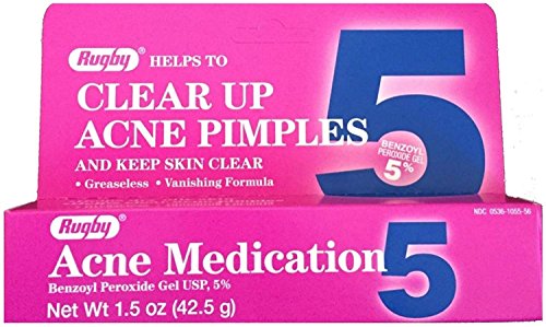 Rugby 5% Benzoyl Peroxide Acne Medication 1.5oz