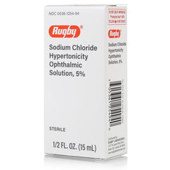 Rugby Sodium Chloride Hypertonicity Ophthalmic Solution, 5% - 1/2fl oz