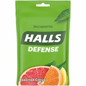 Halls Cough Drops Defense Assorted Citrus 30ct