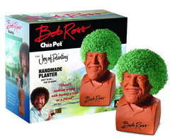 Bob Ross Chia Pet Handmade Planter