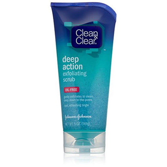 Clean & Clear Deep Action Exfoliating Scrub Oil Free 5oz
