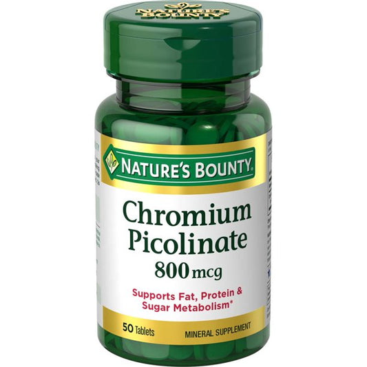 Chromium Picolinate 800mcg Tabs 50ea