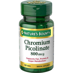 Chromium Picolinate 800mcg Tabs 50ea