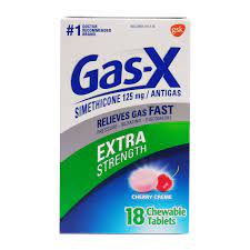 Gas-X Extra Strength 125mg Cherry Creme Chewable (18 tablets)