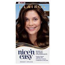 Clairol Nice'n Easy Permanent Color 4 Dark Brown 1 Application