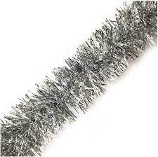 Brite Star Garland Tinsel Silver 12ft