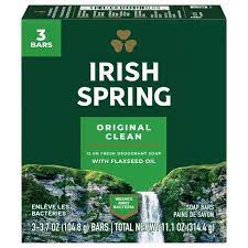 Irish Spring Original Clean Deodorant Soap 11.1 oz 3 ct.