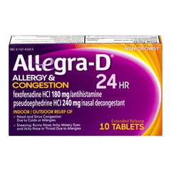 Allegra D 24hr Tabs 10ea