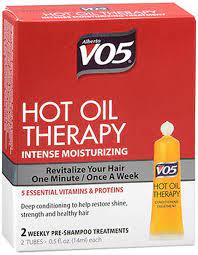 V05 Hot Oil Therapy Intense Moisturizing Treatment 2 Tubes 1 oz