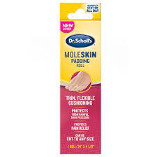 Dr. Scholl's Moleskin Padding Roll 1 Roll 24"W X 4 5/8"