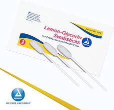 Dynarex Lemon- Glycerin Swabsticks- Individual