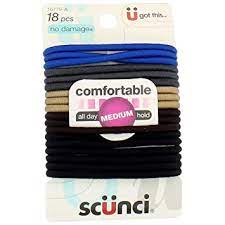 Scunci Medium Hold Elastics 18 pcs