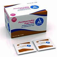 Dynarex Povidone-Iodine Prep Pads- 100 count (Medium)