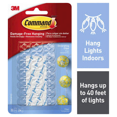 Command Decorating Clear Clips 20ct