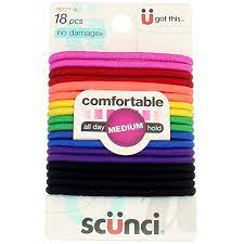 Scunci Medium Hold Elastics 18pcs