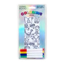 Living Royal Coloring Socks Assorted 1ct