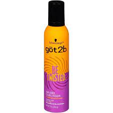 Schwarzkopf Got 2b Be Twisted Air Dry Curl Foam 8 oz