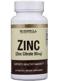 Windmill Zinc (zinc citrate 50mg) 60 tablets