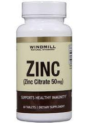 Windmill Zinc (zinc citrate 50mg) 60 tablets