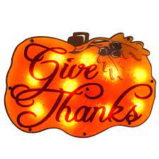 Thanksgiving Lighted Give Thanks