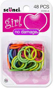 Scunci No Damage Small Rainbow Elastics 48 pcs