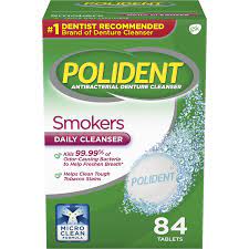 Polident Daily Cleanser for Smokers - 84 Tablets