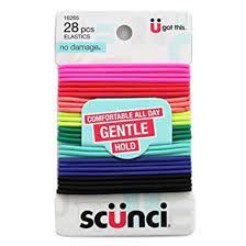 Scunci Gentle Hold Elastics Bright Colors 28 pcs