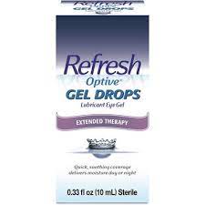 Refresh Optive Gel Drops Lubricant Eye Gel Extended Therapy 0.33fl oz