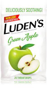 Luden's Green Apple Throat Drops - 25 ct