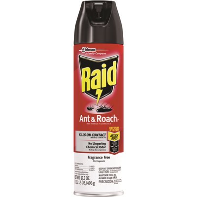 Raid Ant & Roach Spray Fragrance Free 17.5oz