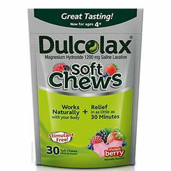 Dulcolax Soft Chews Laxative Mixed Berry 1200mg (30 soft chews)