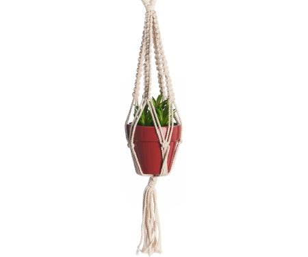 17" Mini Woven Plant Hanger-Zig Zag