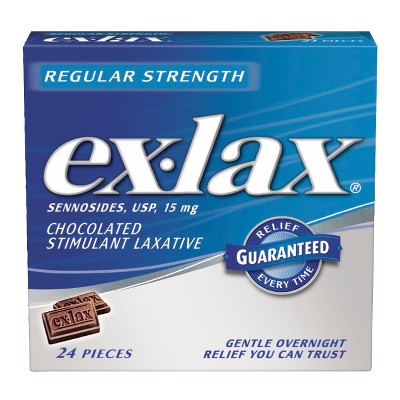 Ex-Lax 15mg Regular Strength Chocolate 24 pieces