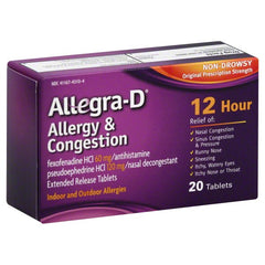 Allegra D 12h 120-60 Tabs 20ea