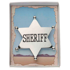 Halloween Sheriff Silver Badge