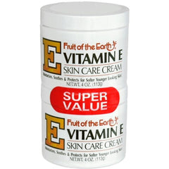 Fruit of The Earth Vitamin E Skin Care Cream Value pack 4 oz ea