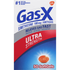 Gas-X Ultra Strength 180mg (50 softgels)