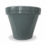 Powder Coated Ceramic Standard Flowerpot Assorted Colors (small)
