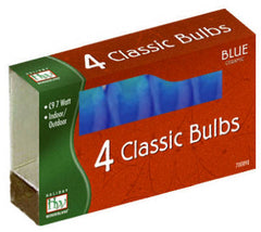 Holiday Wonderland Ceramic Blue C9 Replacement Bulbs 4pk