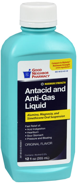 GNP Antacid Liquid Max Strength Original Flavor 12oz