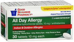 Good Neighbor Pharmacy All Day Allergy Cetirizine 10mg Tablets 30count