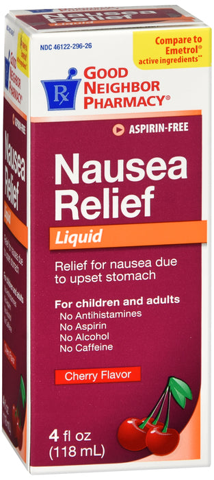 GNP Nausea Relief Cherry 4oz