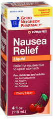 GNP Nausea Relief Cherry 4oz