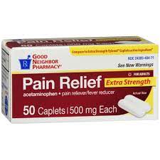 Good Neighbor Pharmacy Extra Strength Pain Relief 500mg (50 caplets)