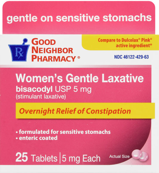 Good Neighbor Pharmacy Women's Gentle Laxative 5 mg (25 Tablets)