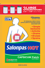Salonpas-Hot Capsicum Patch (3 folded patches)