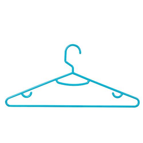 Plastic Hangers - 15pk Aqua