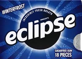 Wrigleys Eclipse Winterfrost Gum Sugarfree 18pieces