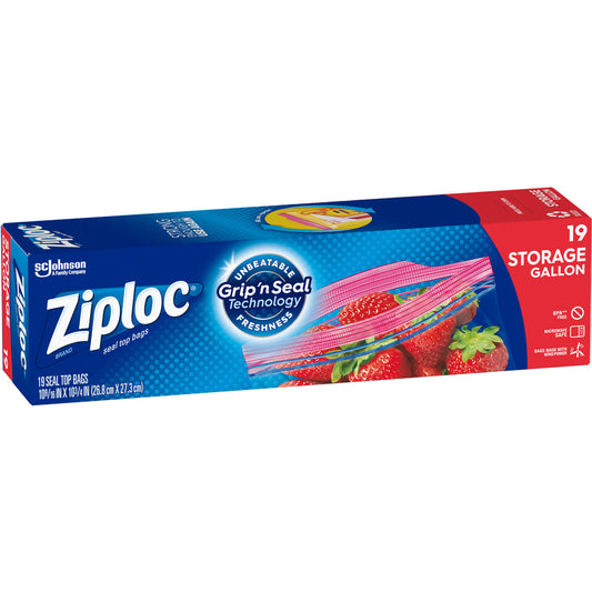 Ziploc Gallon Storage 19ct